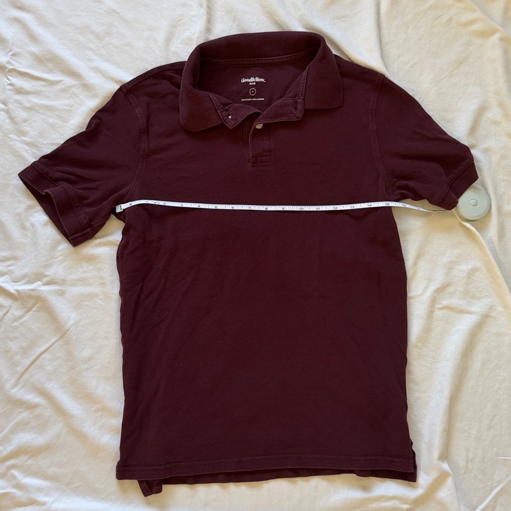Goodfellow & Co Burgundy Polo Shirt